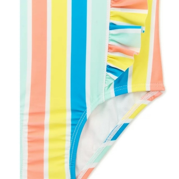 Wonder Nation Toddler Girl Stripe Swim One Piece Size 3T - Picture 3 of 7